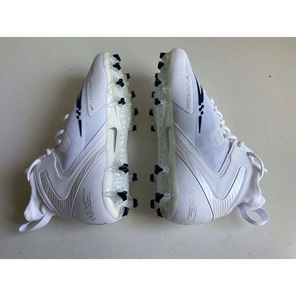 Men’s Sz 12.5 Nike Alpha Huarache 8 Elite White Lacrosse Cleats CW4447-101 - Picture 9 of 12